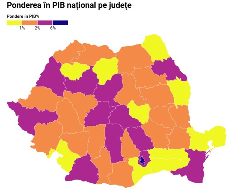harta judete romania